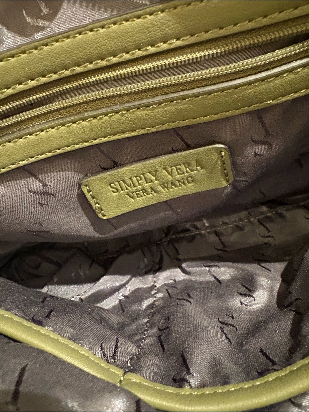 Quilted Olive Shoulder Bag with Braided Texture - Picture 10 of 10